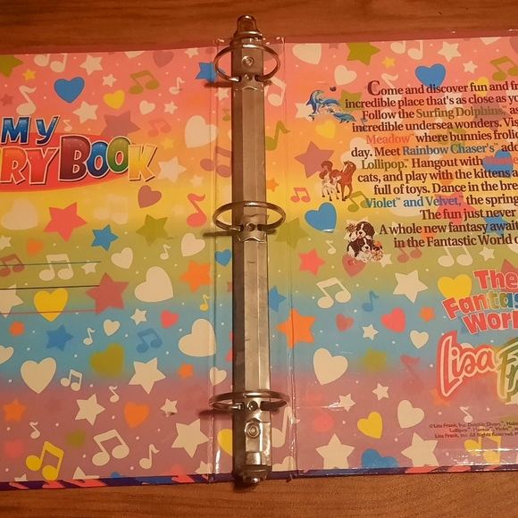 SOLD Lisa Frank, Vintage,Dolphin Binder - Picture 3 of 5